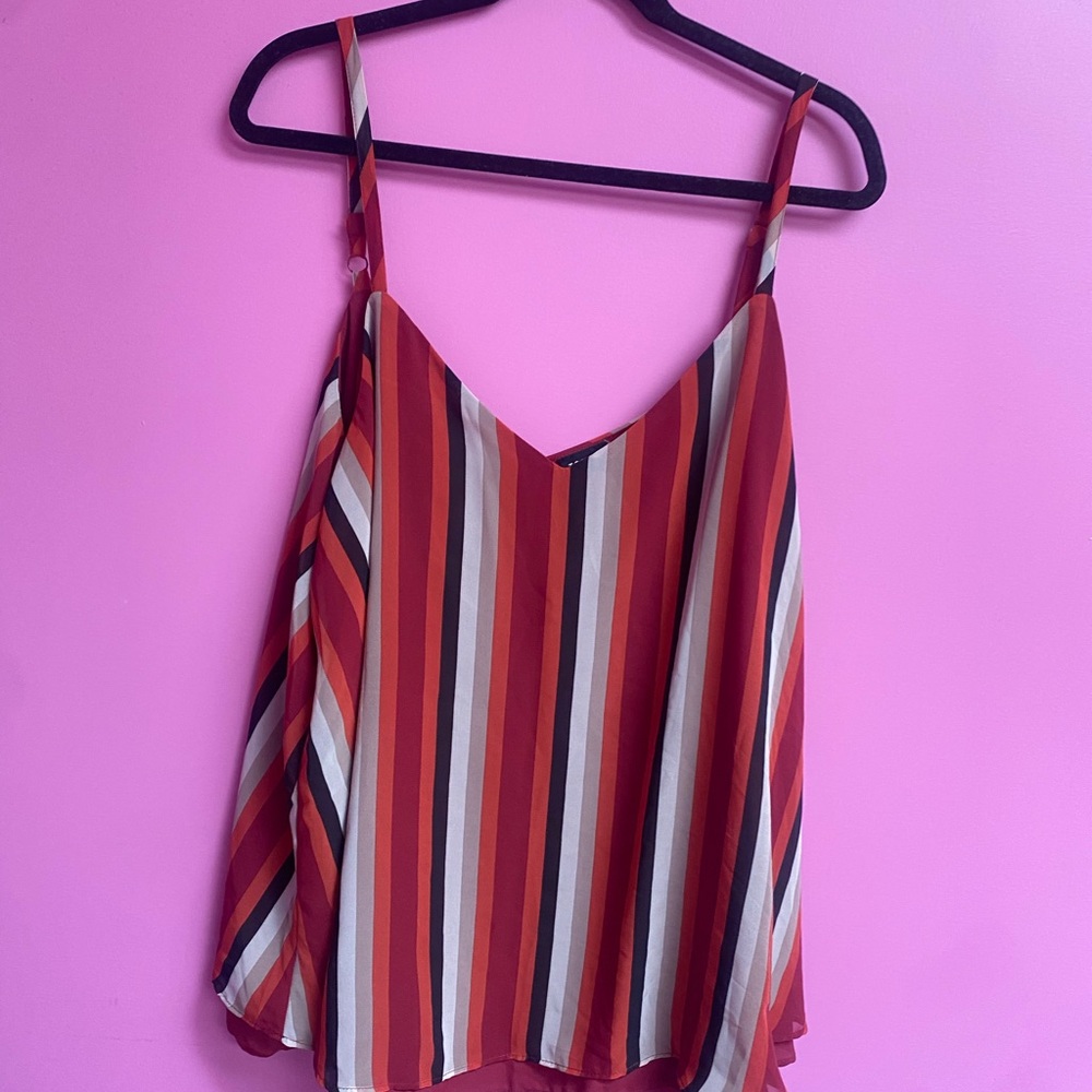 Like new! Flowy Striped Tank Top